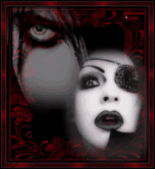Gif animé gothique visage
